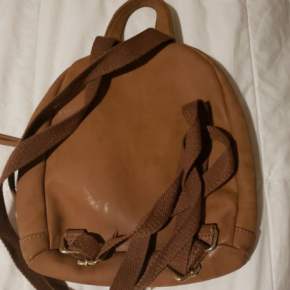 G by Guess Tan Backpack with Fringe - Picture 2 of 3